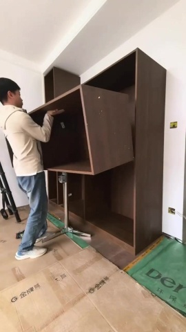 木工-櫃體安裝升降支架